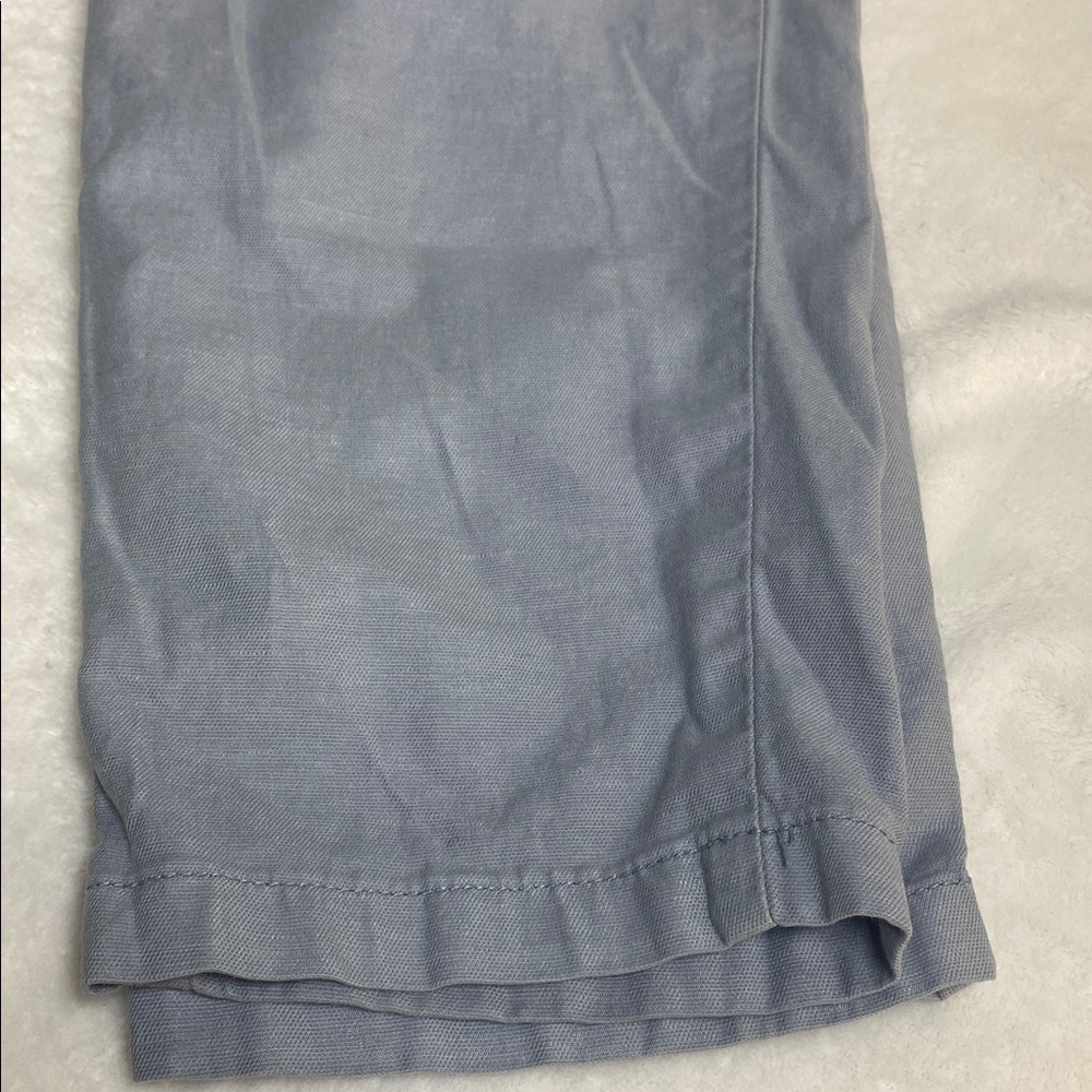 Esprit Casual Linen and Cotton Blend Chino Pants - Slate Blue Size 14 - Picture 14 of 14